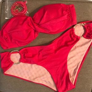 Victoria’s Secret Convertible Bikini in Neon Pink